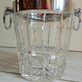 Champagne bucket in crystal 70s
