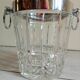 Champagne bucket in crystal 70s