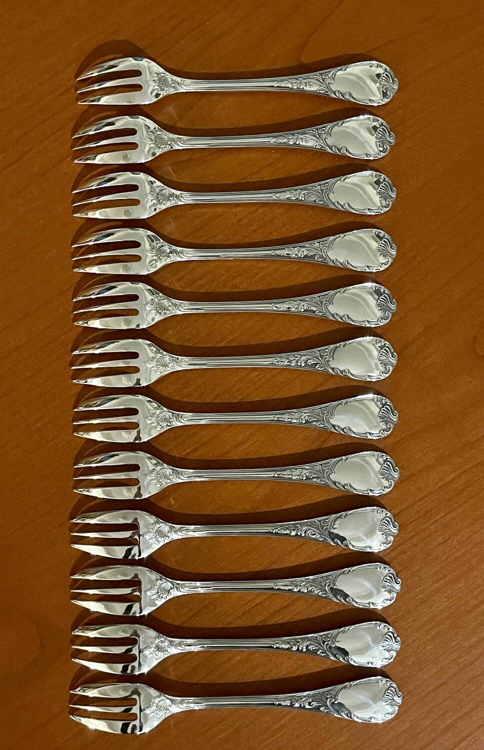 Christofle Marly 12 cake forks new condition