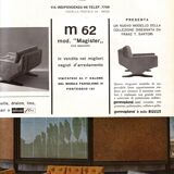 Paire de fauteuils par le sculpteur italien Franz T Sartori Flexform 1965