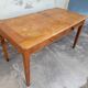 Oak desk table 1950 2 drawers -1m30