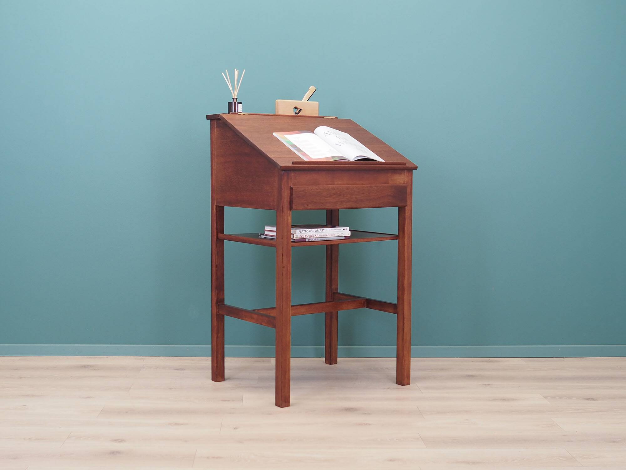 Mahogany secretary, Danish design, 1960s production: Denmark