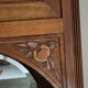 Grand buffet two-body from the 1910s - Solid wood, marble & bevelled mirror.