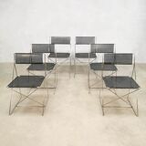 Vintage stacking dining chairs