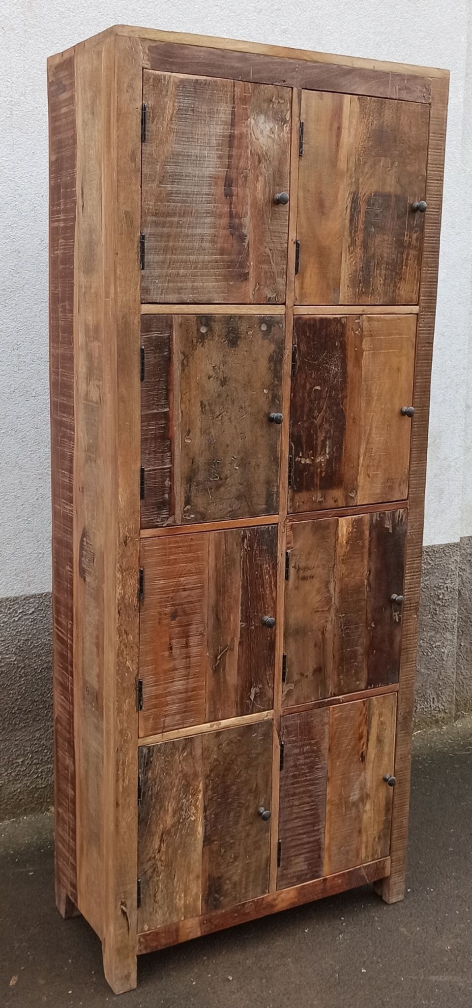 Wardrobe 8 doors in old wood