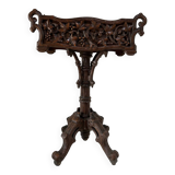 Carved oak planter