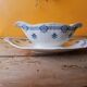 Sauceboat ironstone 1900 - Sarreguemines earthenware Adria series