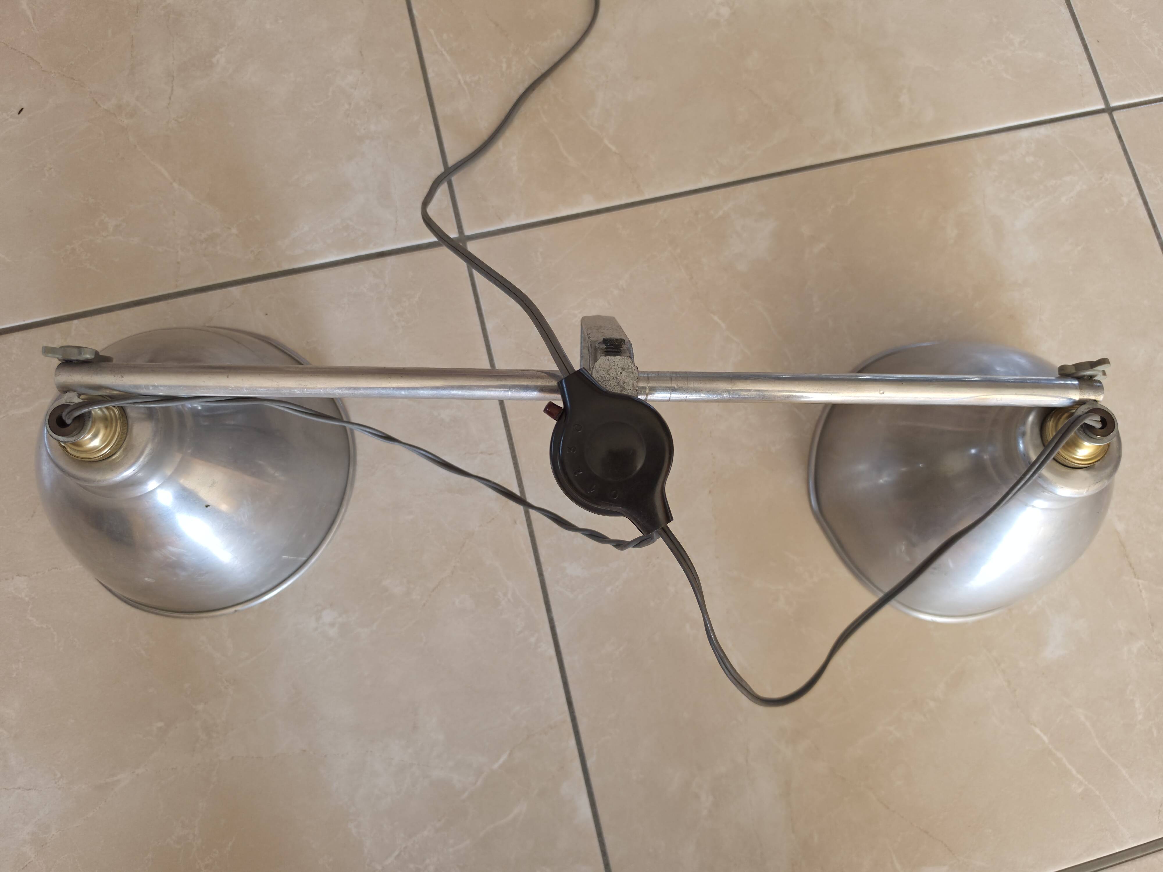 Lampe vintage attribuée à André Lavigne réglable de 46 à 80 cm