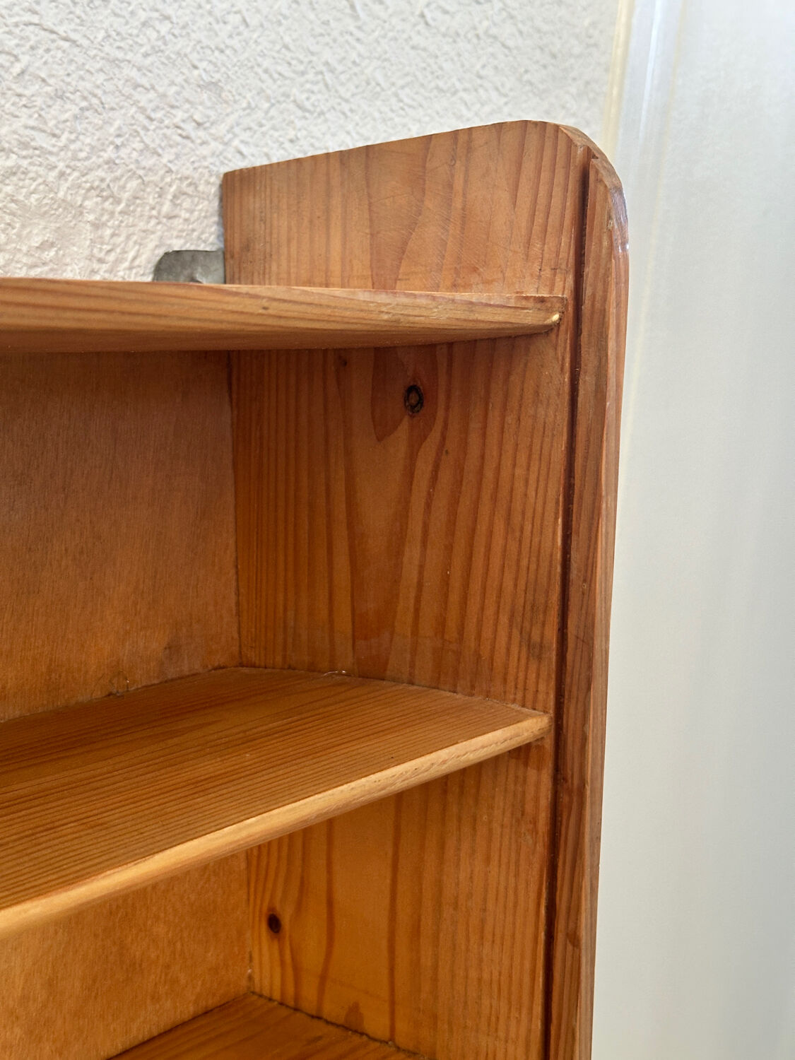 Hanging wooden shelf