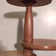 Art Deco pedestal table in varnished solid wood - 1940s