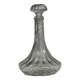Large glass carafe with ribbed stopper H25