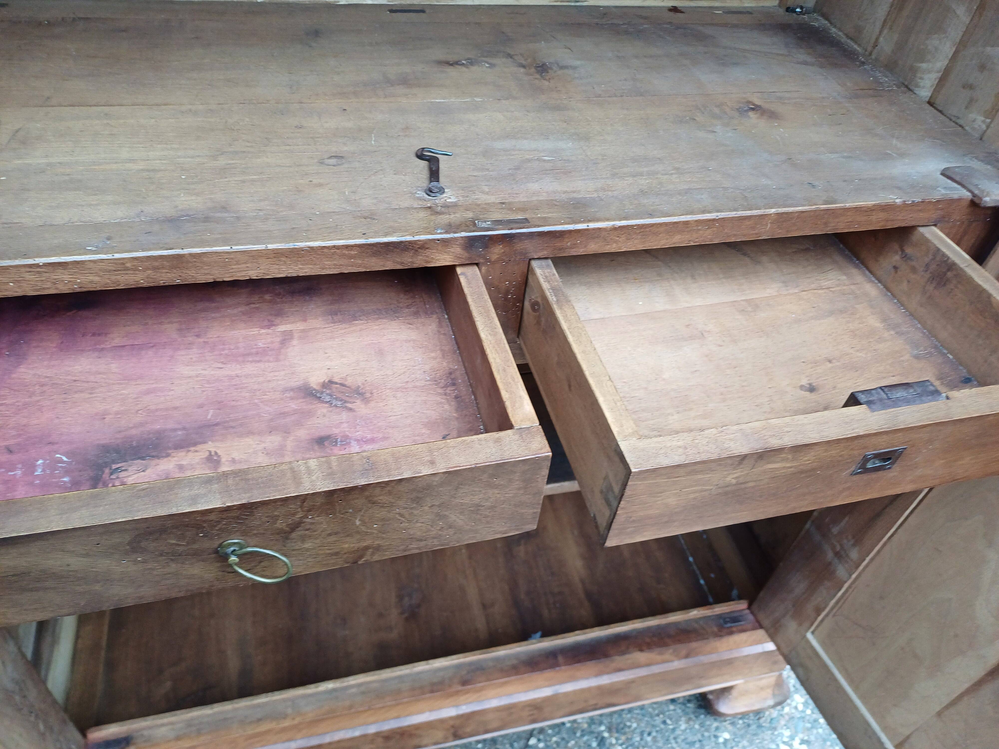 Louis Philippe Walnut Wardrobe 19th Century