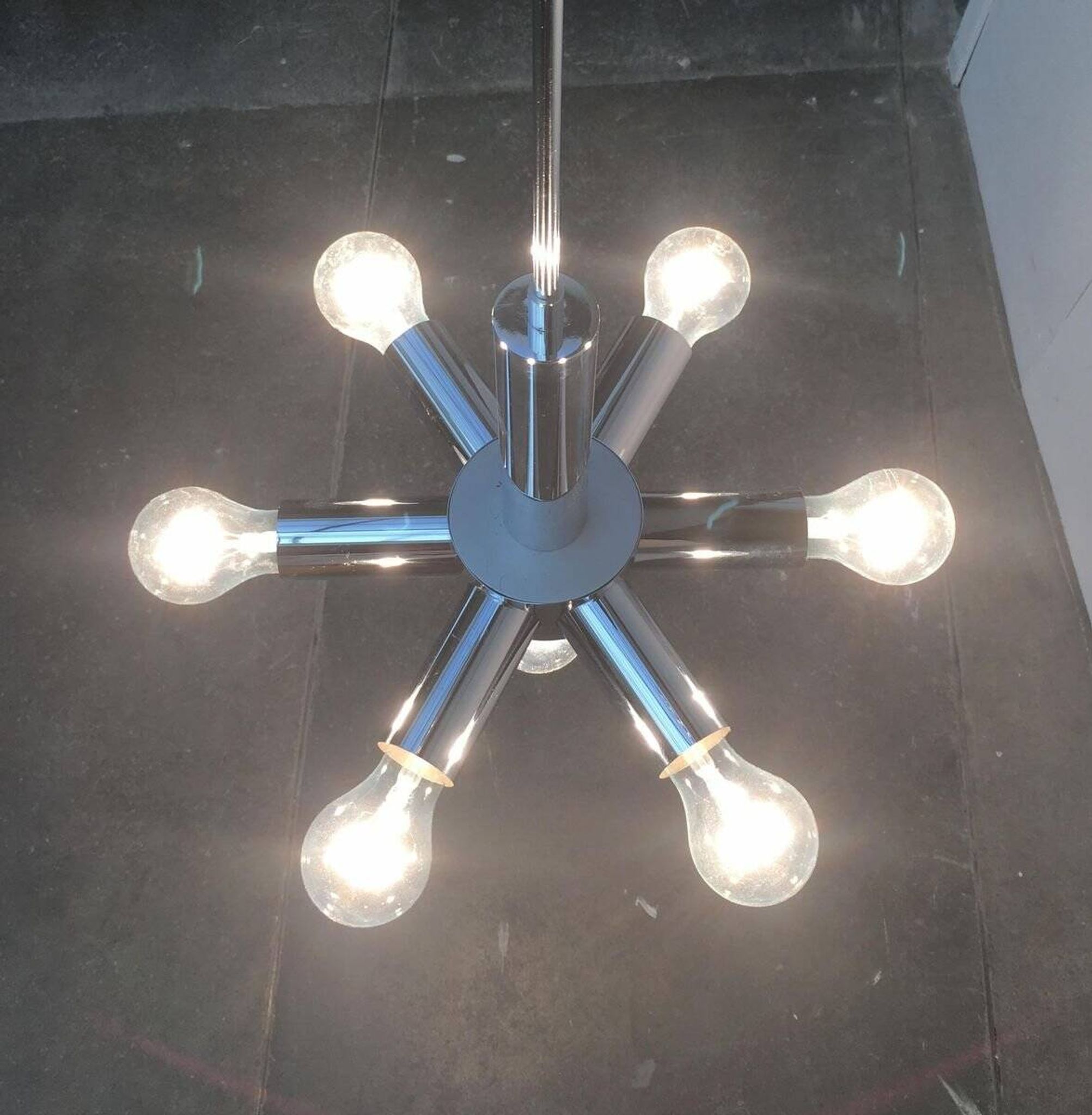 Suspension Chrome Space Age Mid-Century