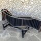 LC4 brown leather by Le Corbusier, Jeanneret & Perriand, Cassina, 1980