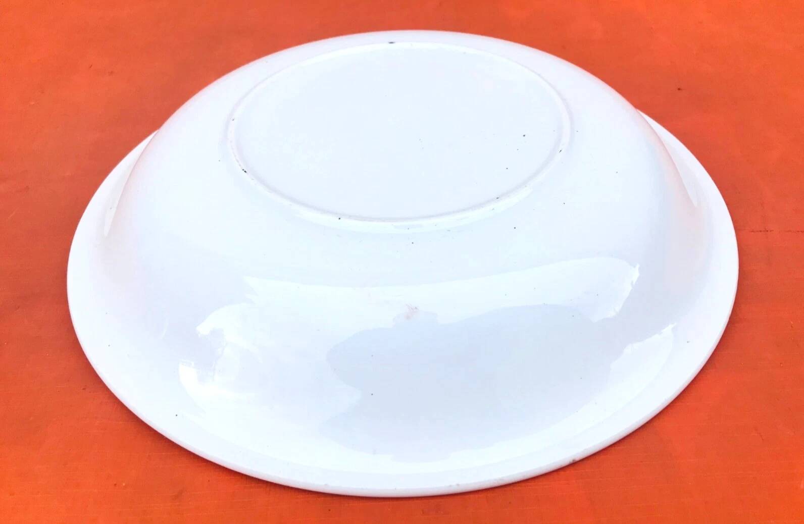 1950s Serving Dish Hollow Earthenware with Gold Frieze Decoration