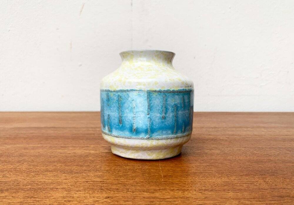 East German pottery vase from the GDR mid-century Strehla Keramik, 1960s.