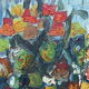 Bouquet art brut signé daté 1967