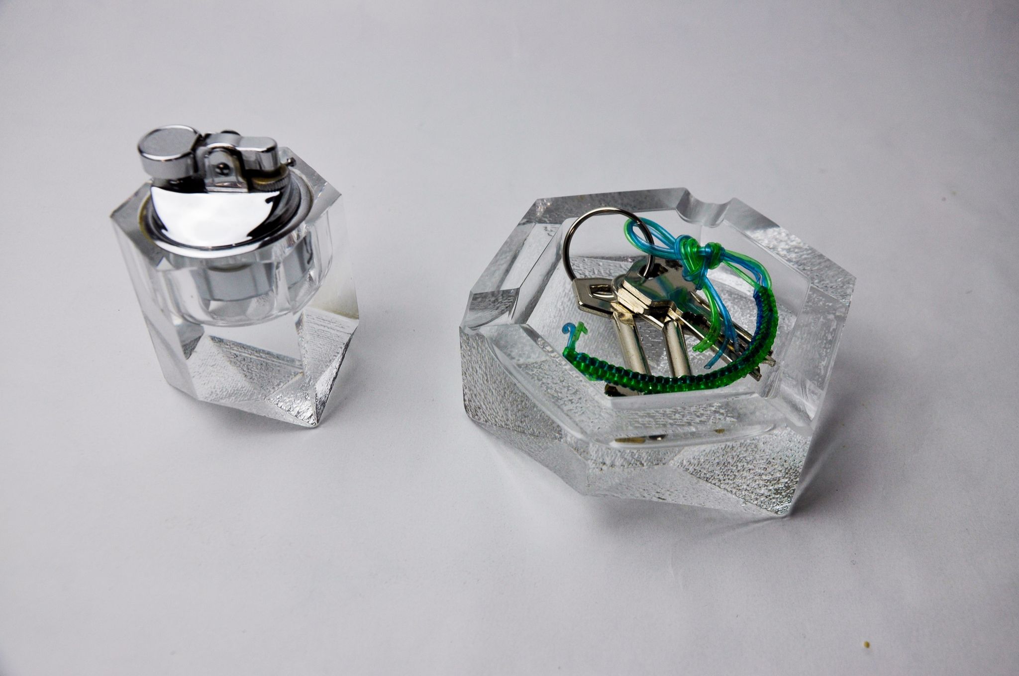 Briquet et cendrier par Antonio Imperatore, verre de murano, italie, 1970