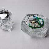 Lighter and ashtray by Antonio Imperatore, murano glass, Italy, 1970