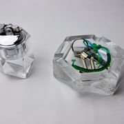 Briquet et cendrier par Antonio Imperatore, verre de murano, italie, 1970