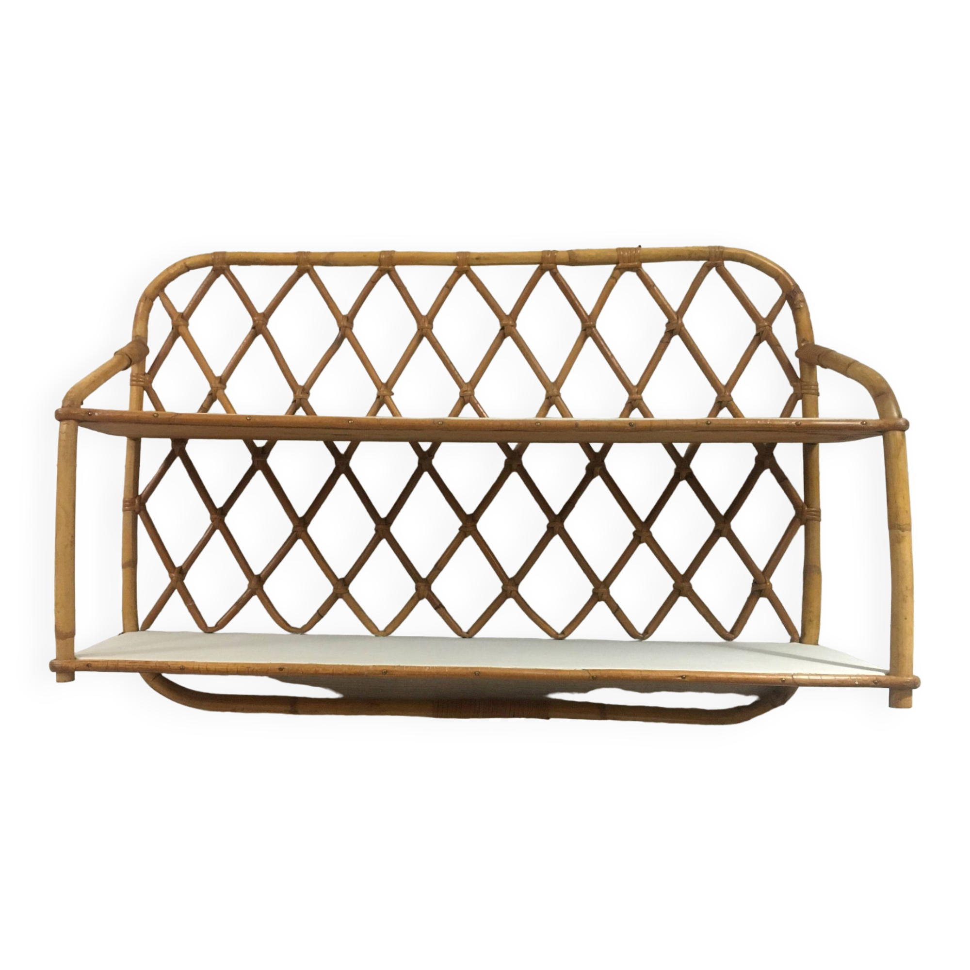 Rattan shelf