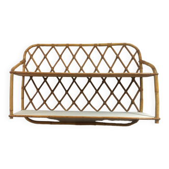 Rattan shelf