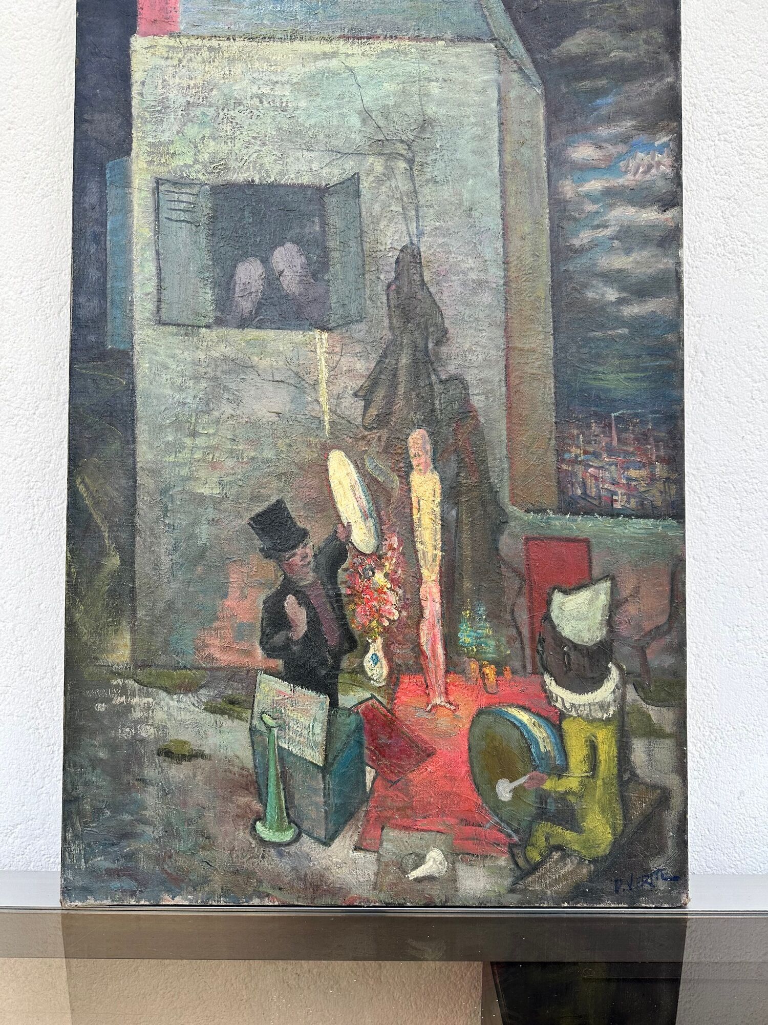 The Parade by Pierre Vérité, oil on canvas