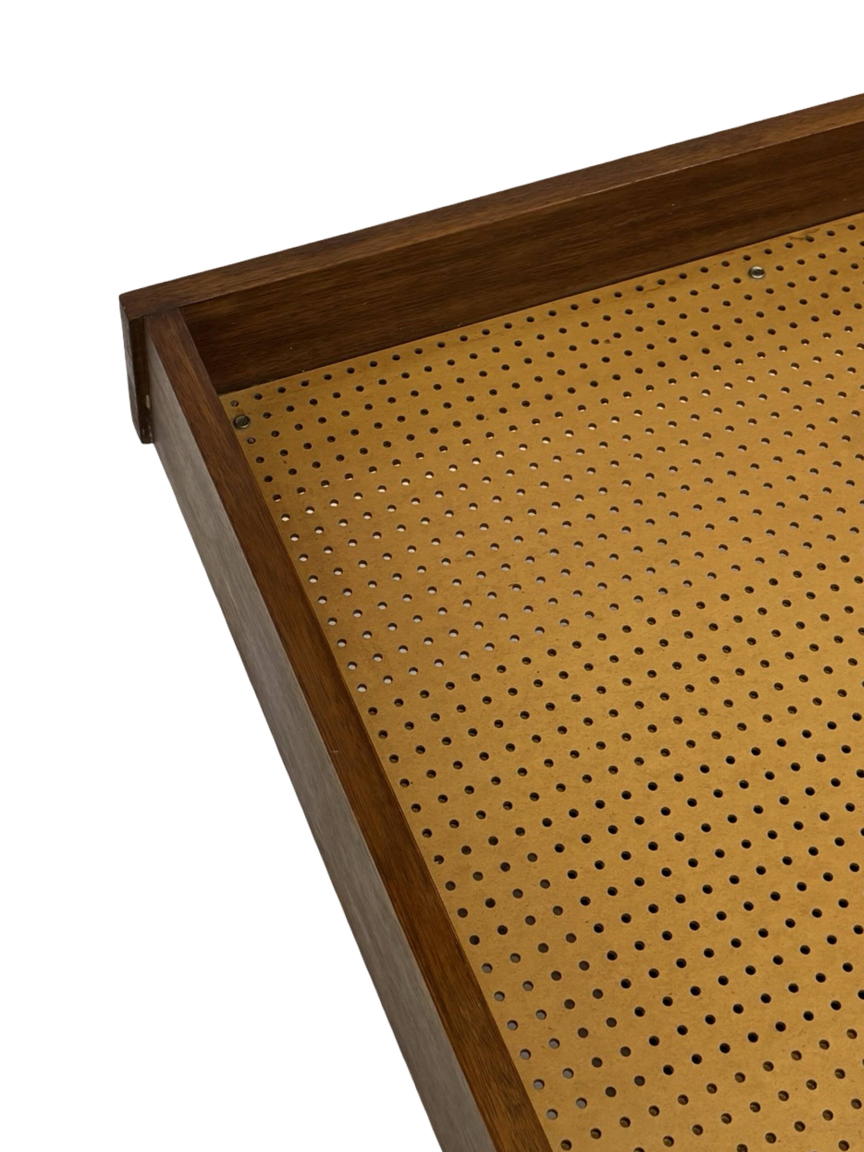 Vintage daybed with drawers 1960s in teak minimalist design