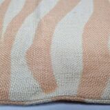 Linen cushion cover, beige and orange zebra pattern, 57 x 37 cm, Chhatwal & Jonsson
