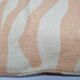 Linen cushion cover, beige and orange zebra pattern, 57 x 37 cm, Chhatwal & Jonsson