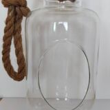 Large hanging glass vase