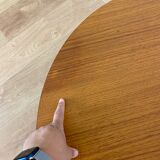 Scandinavian coffee table vintage round tripod