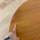 Scandinavian coffee table vintage round tripod