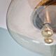 Large ceiling light in brass and blown bubble glass, Glasshütte Limburg, 1970.
