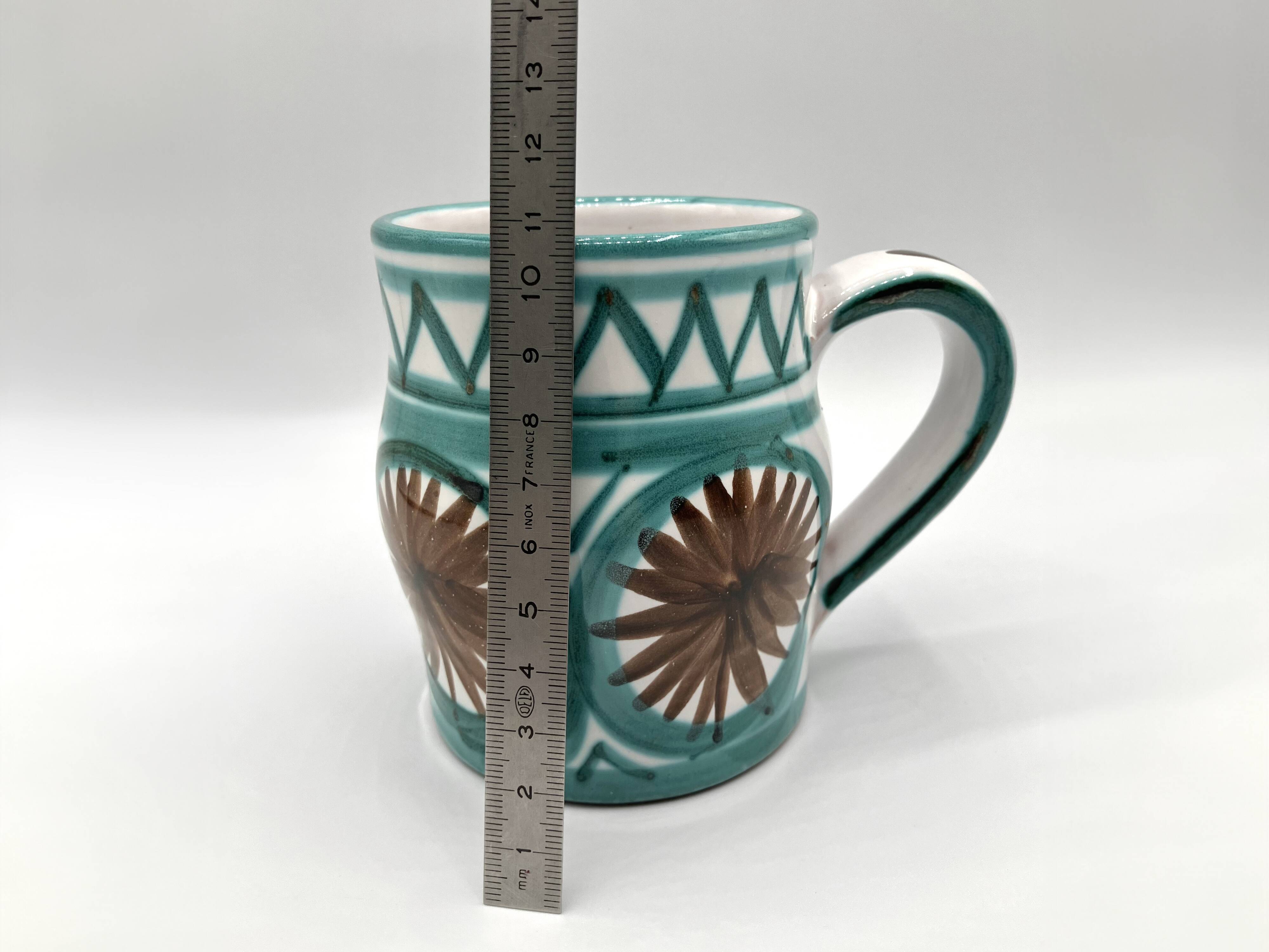 Ceramic mug by Robert Picault, 1960 Vallauris