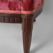 Art Deco Salon by Paul Follot in pink velvet, circa 1920