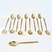 12 dessert spoons, Hollywood Regency - circa 1970
