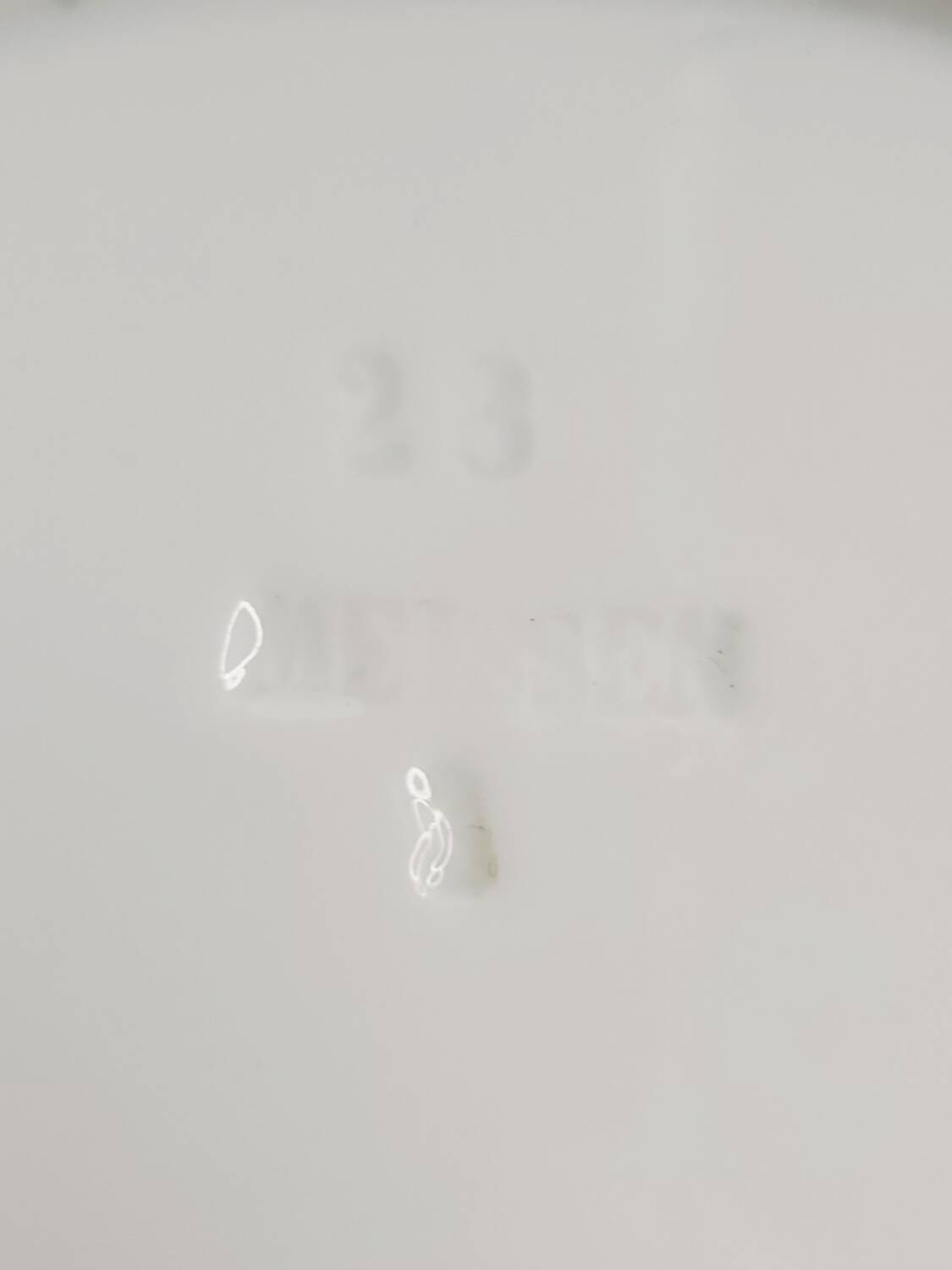 Antique Meissen porcelain plate – blue and gold decoration