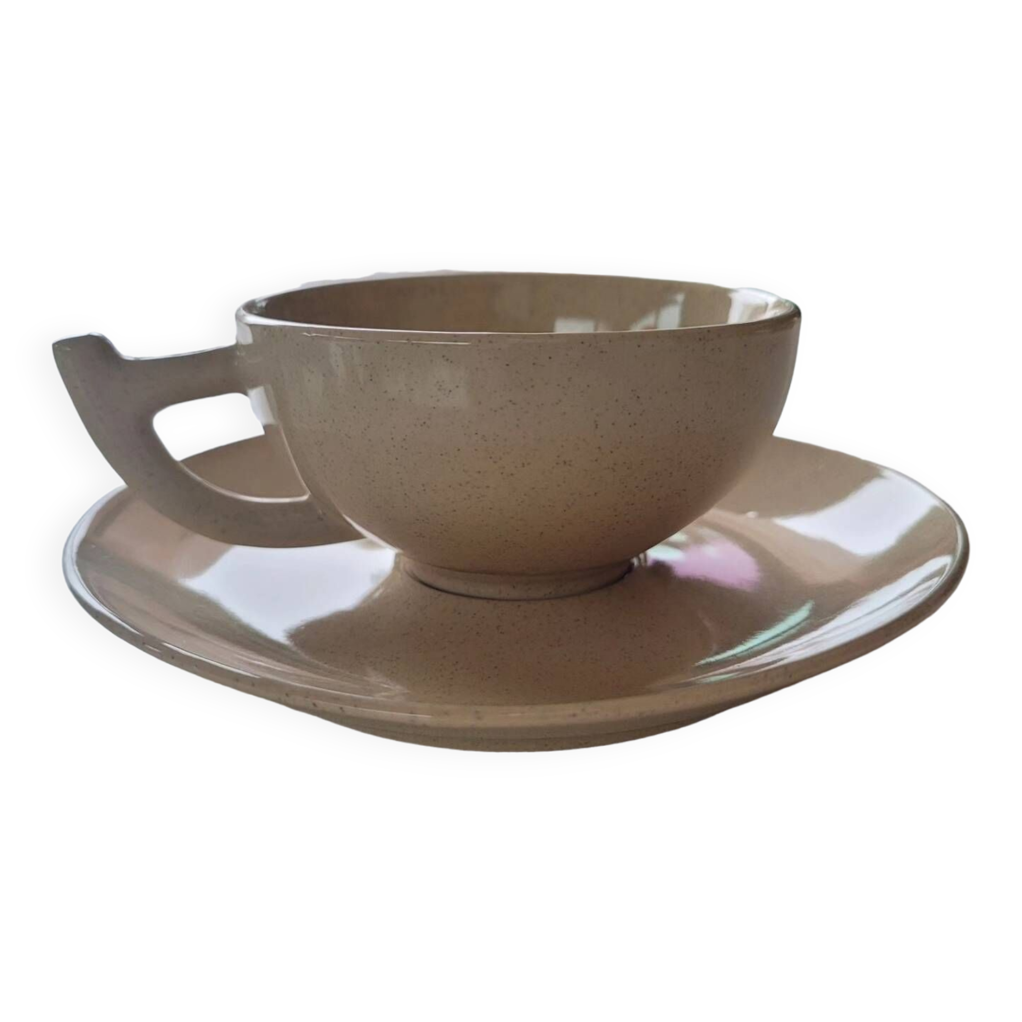 6 art deco style cups and saucers