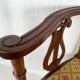 Fauteuil de coin à dossier lyre, vers 1900