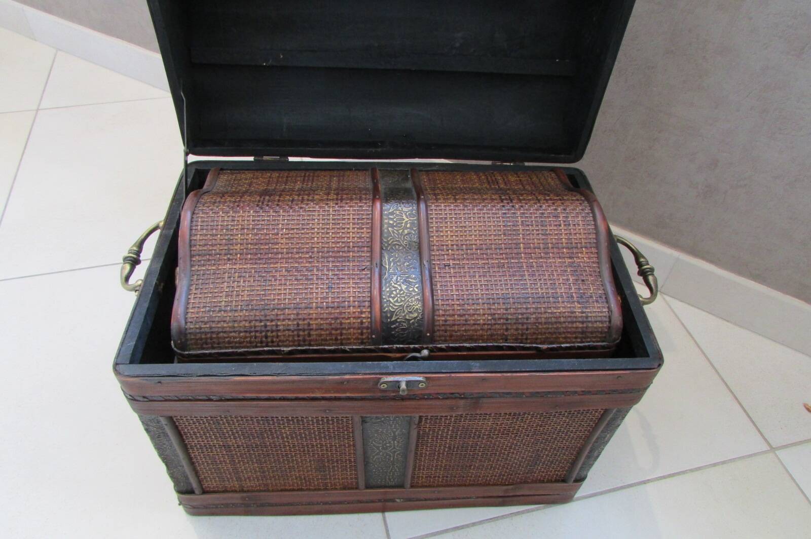 Pair of chests, storage, decoration
