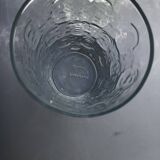 6 Long drink glasses relief glass oval bubbles Pernod