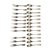 12 fourchettes et 12 cuillères.ancien