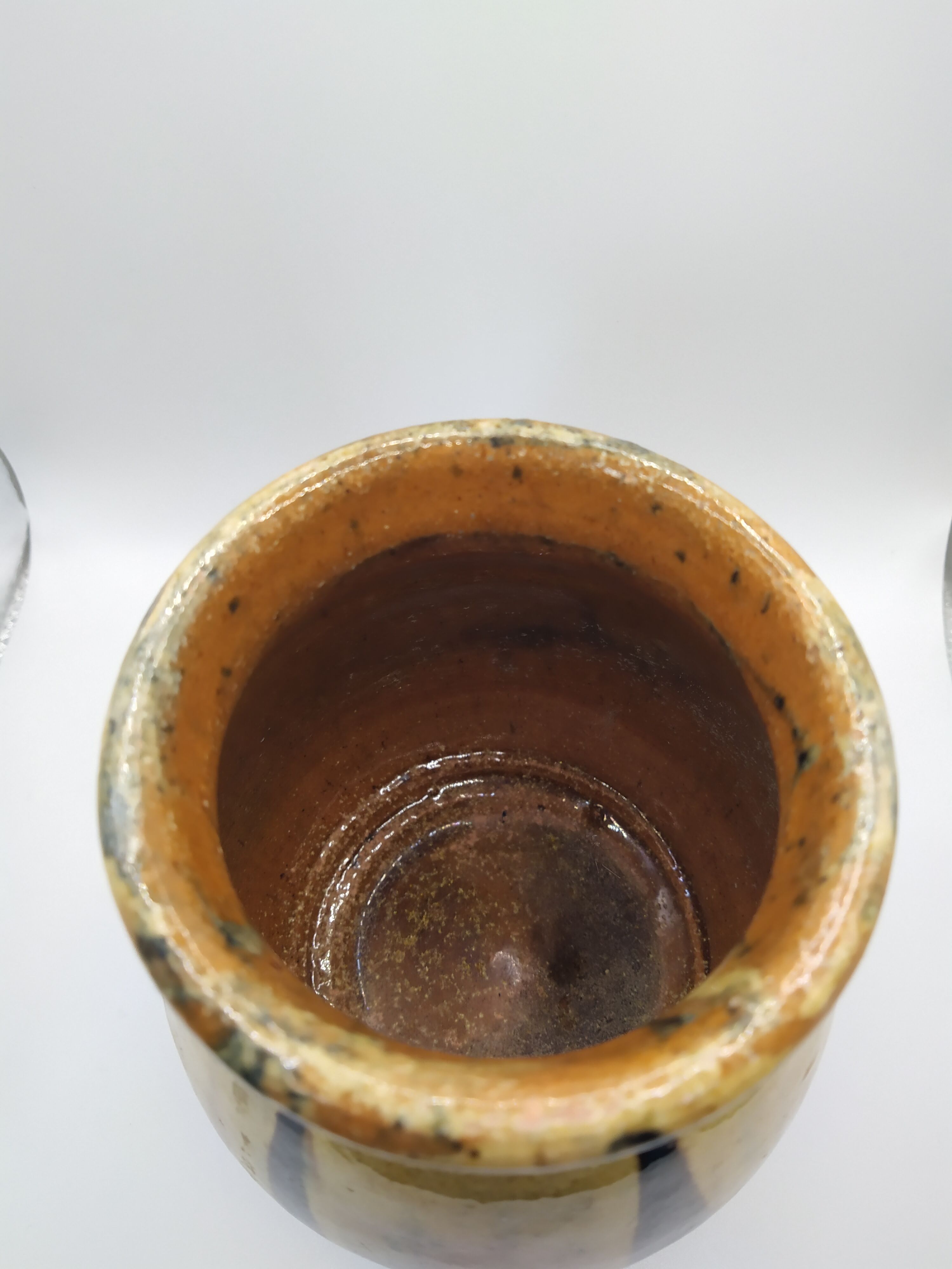 Enamelled pot placide saltalamacchi