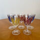 Ensemble de 5 verres à liqueur en cristal Reims 1950