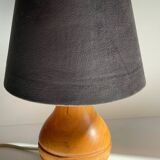 LAMPE Bois Massif VINTAGE