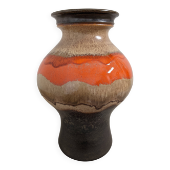 Vase en céramique vernissée West Germany, années 50-60