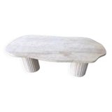 Table basse irrégulière Venus - Travertin Naturel