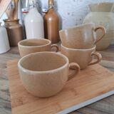 Vintage village stoneware mugs