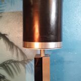 Lampe métal & bois 1970s